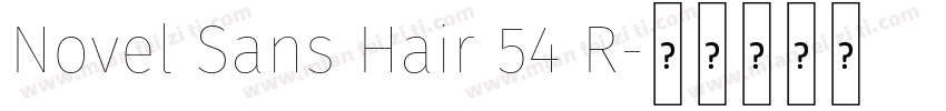 Novel Sans Hair 54 R字体转换